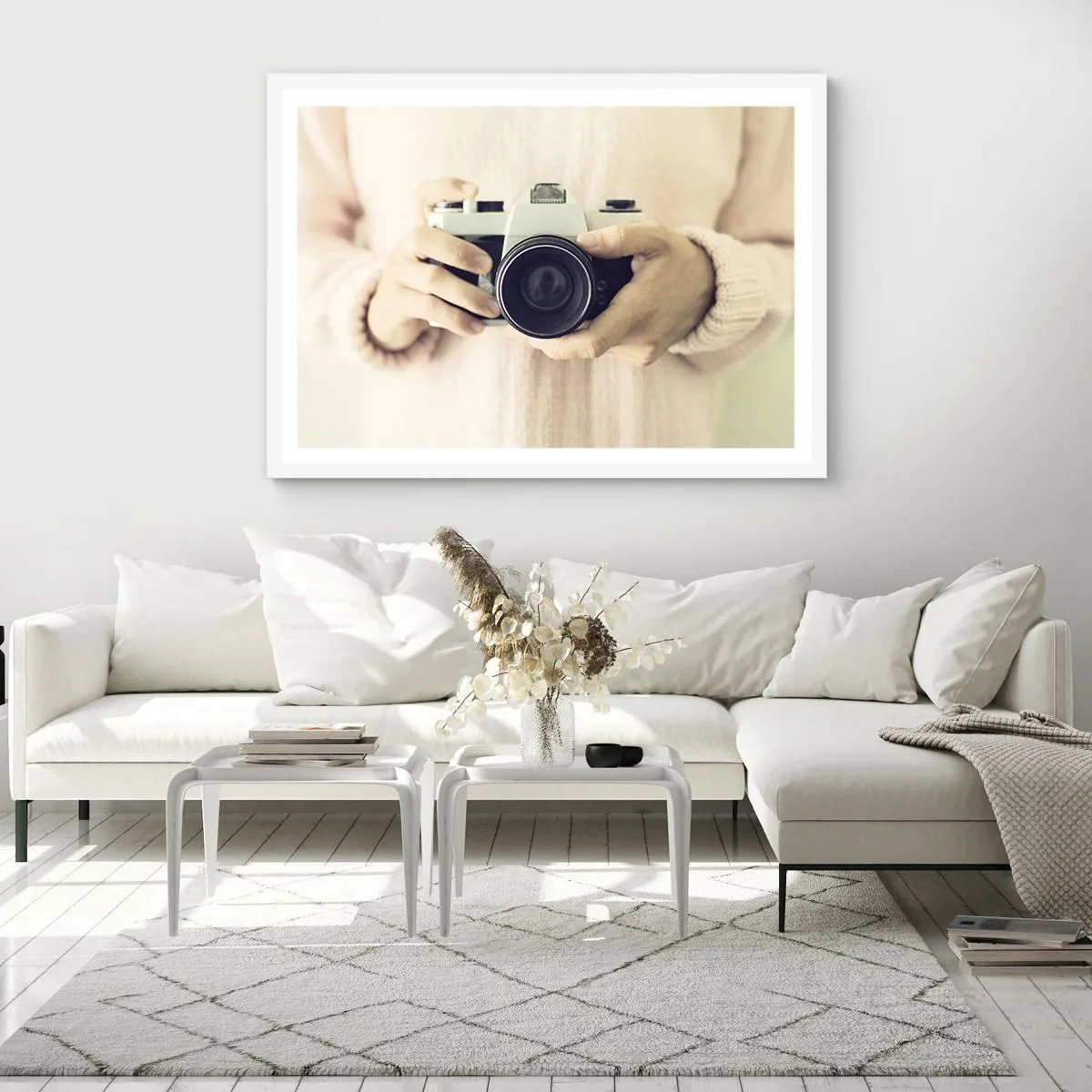 Affiche dans un cadre blanc - Poster - Pour voir plus ... - 40x30 cm