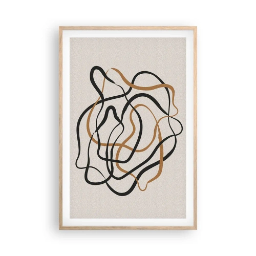 Affiche dans un chêne clair - Poster - Tout s'est mal déroulé - 61x91 cm