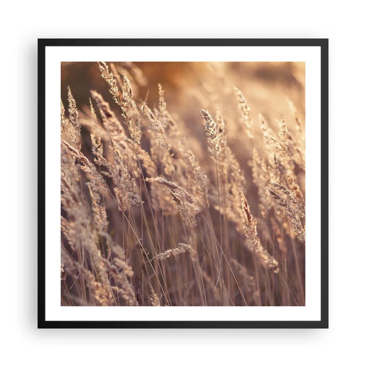 Affiche dans un cadre noir - Poster - Prêt à accueillir l'automne - 60x60 cm