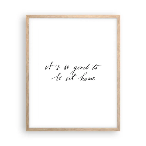 Affiche dans un chêne clair - Poster - Toute la vérite - 40x50 cm