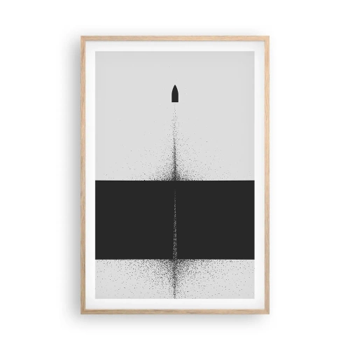 Affiche dans un chêne clair - Poster - Droit au but - 61x91 cm