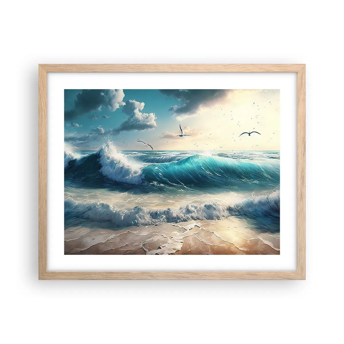 Affiche dans un chêne clair - Poster - Ça bourdonne seulement pour toi - 50x40 cm