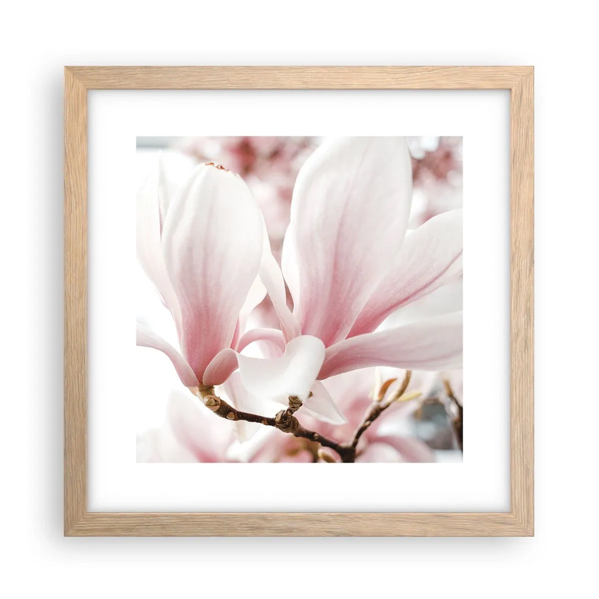 Affiche dans un chêne clair - Poster - Abondance de tendresse - 30x30 cm