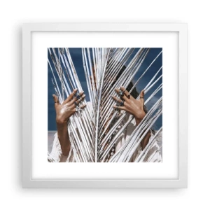 Affiche dans un cadre blanc - Poster - Fille de chaman ? - 30x30 cm