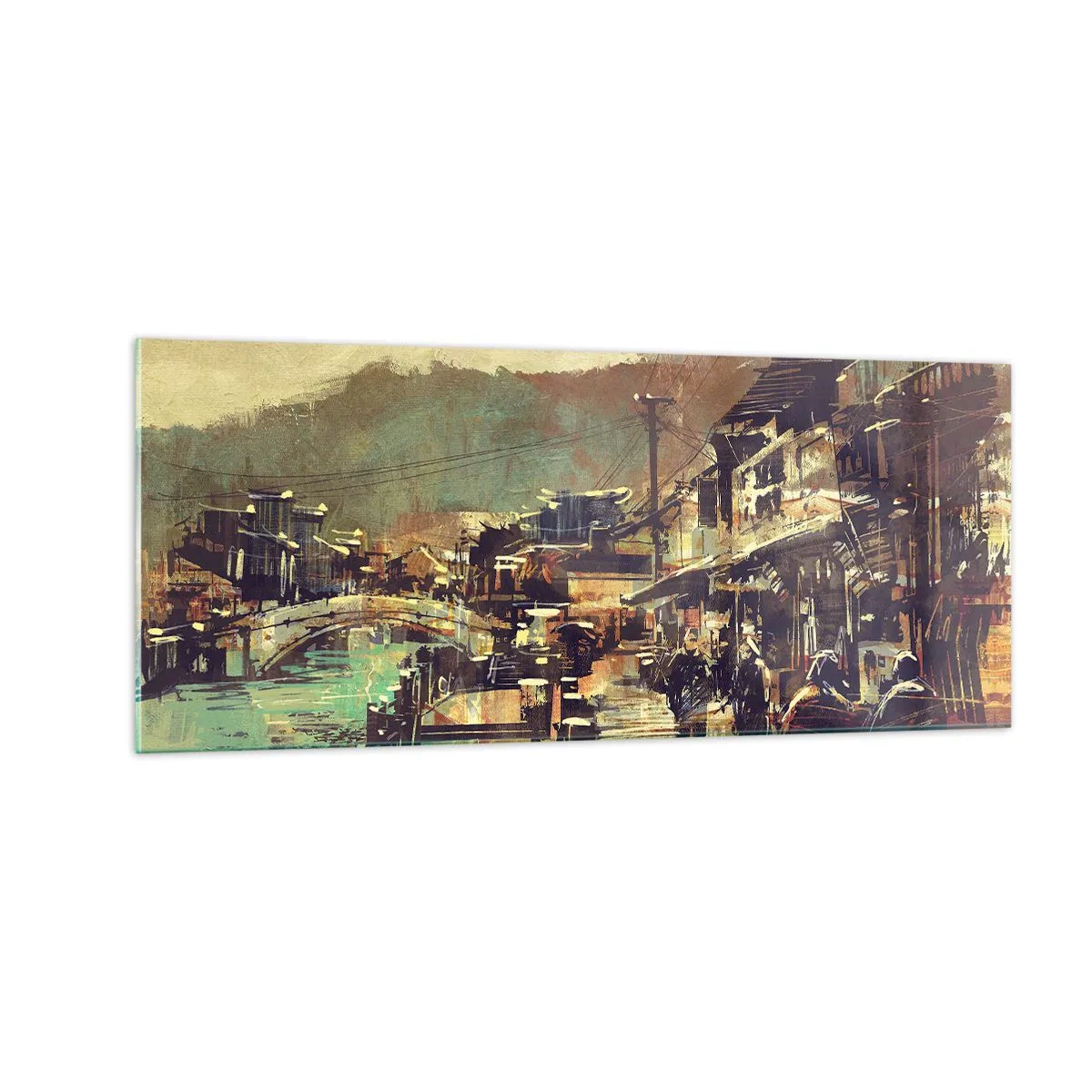 Impression sur verre - Image sur verre - La vie comme une richesse de gris - 100x40 cm