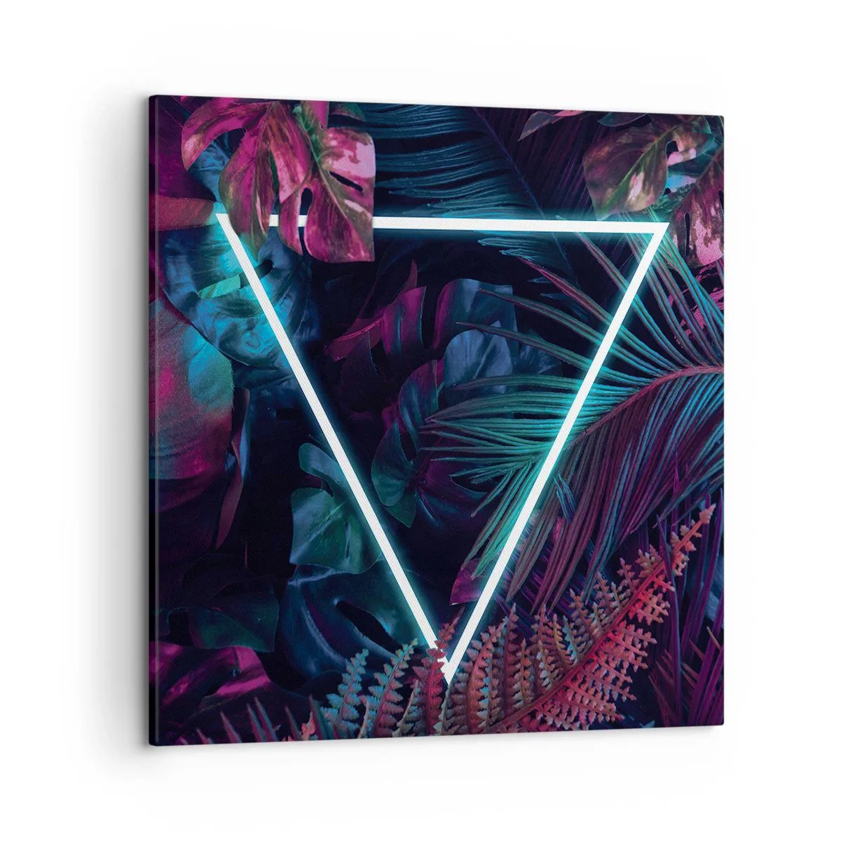 Impression sur toile - Image sur toile - Jardin de style disco - 50x50 cm
