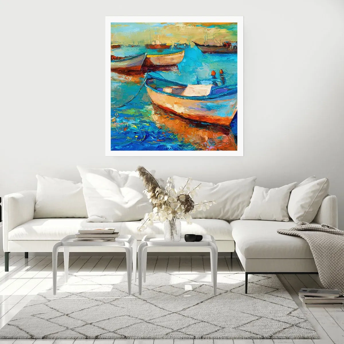 Affiche - Poster - Dans la baie du sud - 30x30 cm