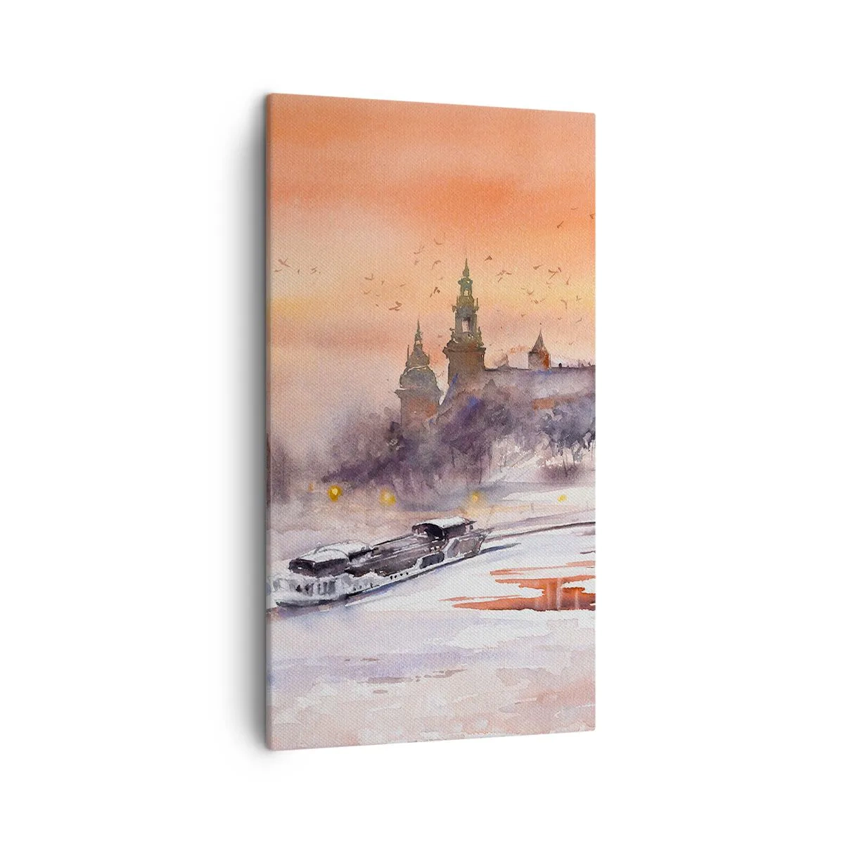 Impression sur toile - Image sur toile - Coucher de soleil royal - 45x80 cm