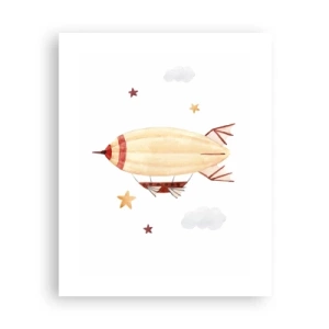 Affiche - Poster - Dirigeable - 40x50 cm