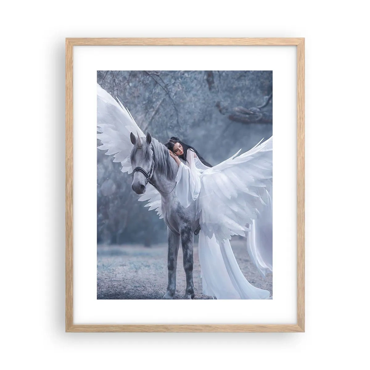 Affiche dans un chêne clair - Poster - Un moment inspiré - 40x50 cm