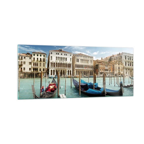 Impression sur verre - Image sur verre - Palace bleu ciel - 100x40 cm