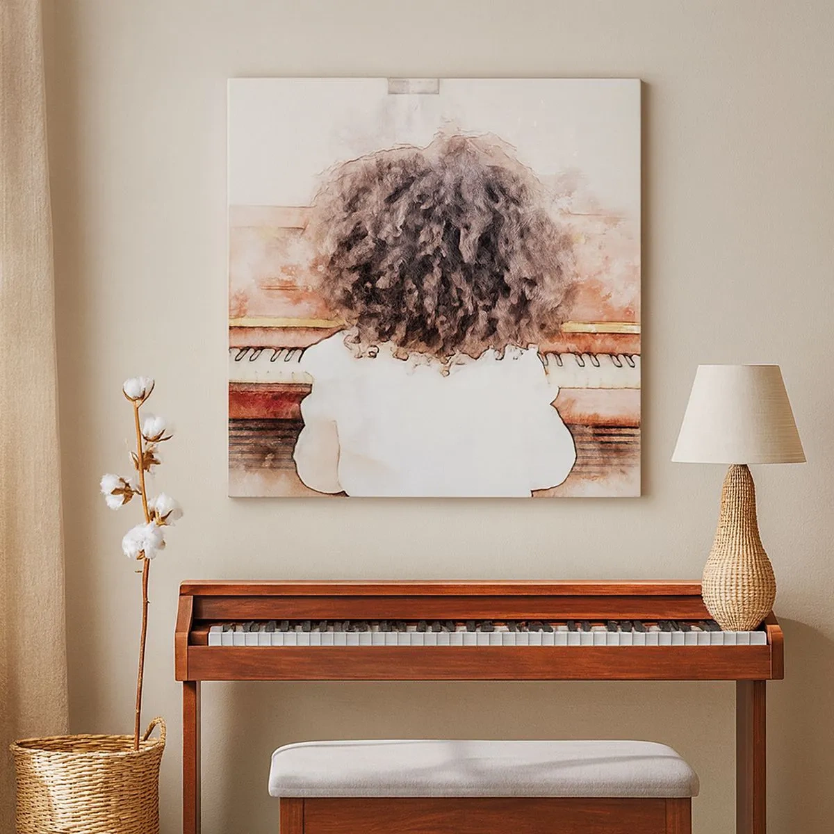 Impression sur toile - Image sur toile - Dans un nouveau monde - 30x30 cm