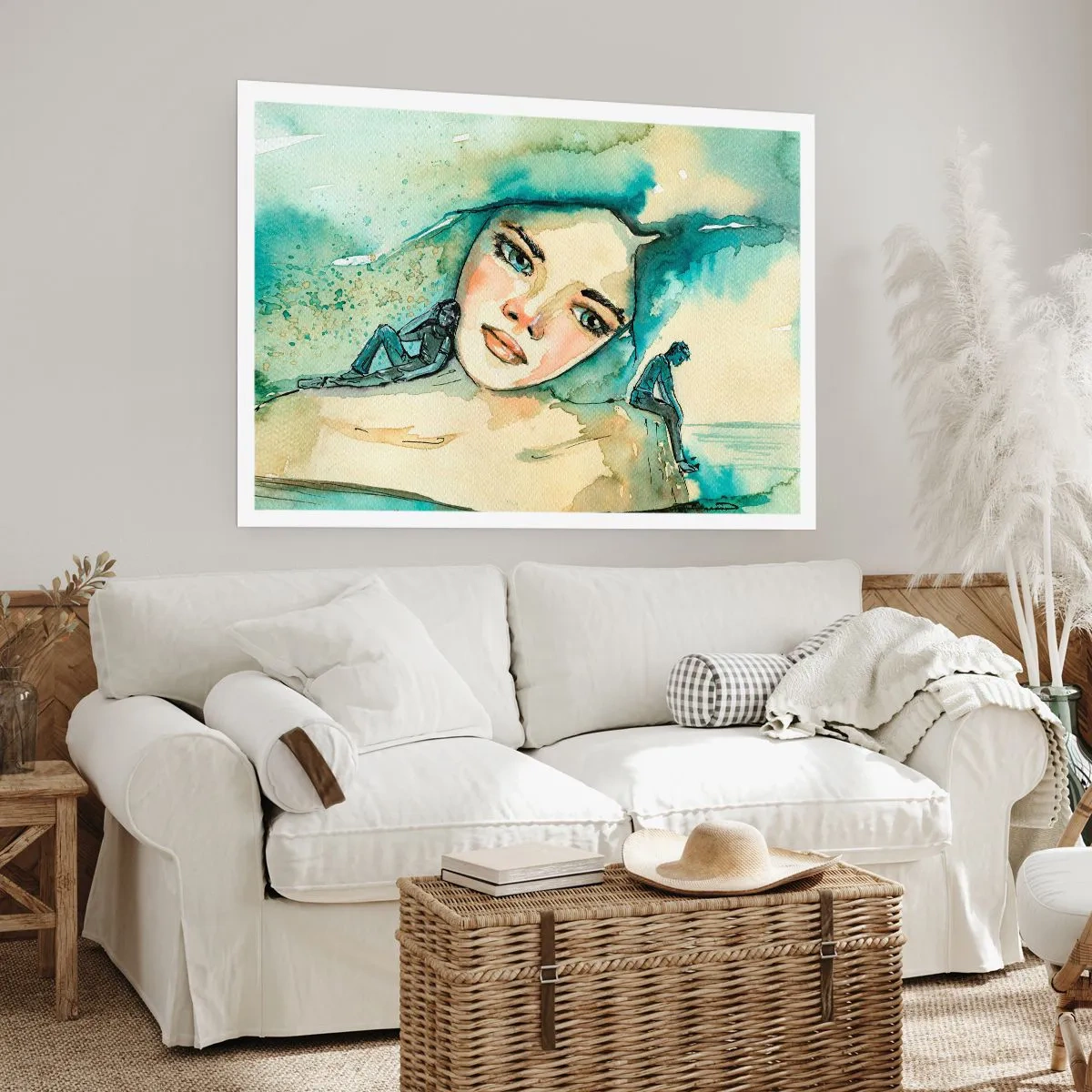 Affiche - Poster - Suis-je bleu? - 50x40 cm