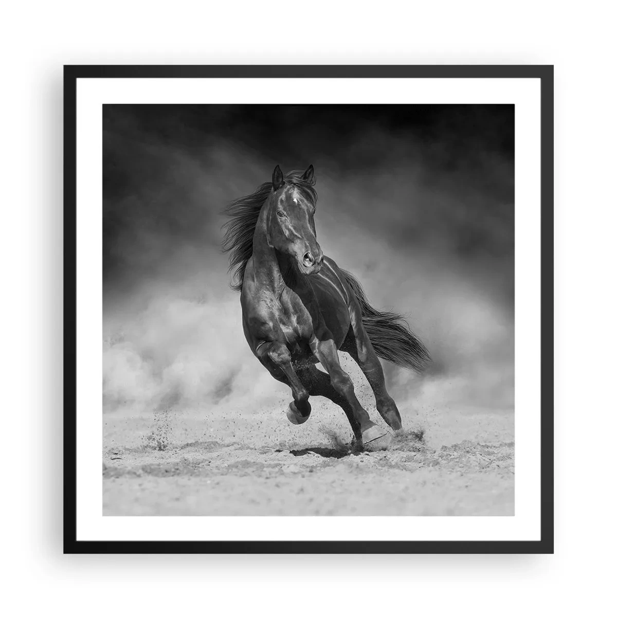 Affiche dans un cadre noir - Poster - Digne de l'émir lui-même - 60x60 cm