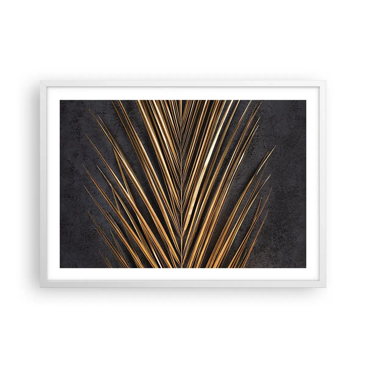 Affiche dans un cadre blanc - Poster - L'or des tropiques - 70x50 cm