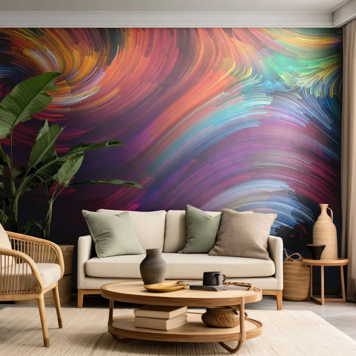 Papier Peint Photo Premium Sand - Le début d'un nouveau monde - Abstraction, Morceau, Modèle moderne - 500x350 cm
