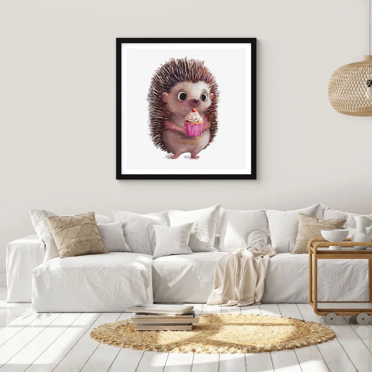 Affiche dans un cadre noir - Poster - La fête c'est tous les jours - 50x50 cm