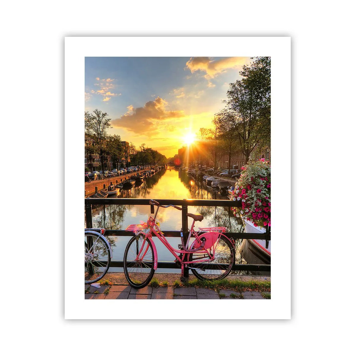 Affiche - Poster - Matin de printemps à Amsterdam - 40x50 cm