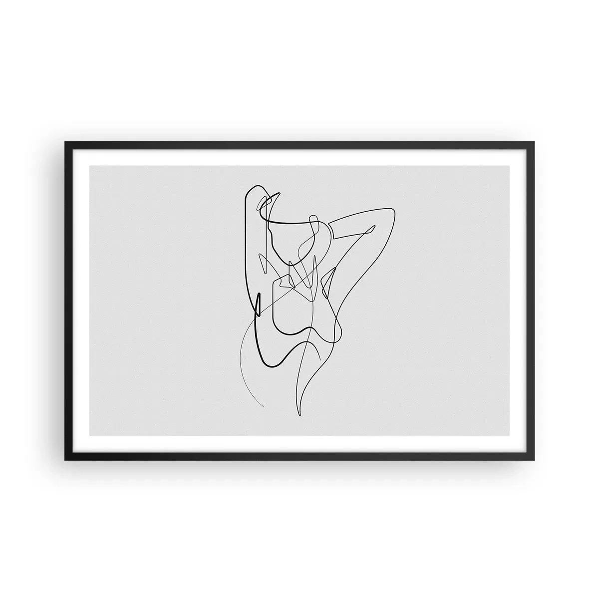 Affiche dans un cadre noir - Poster - Vraiment, tu es comme ça... - 91x61 cm