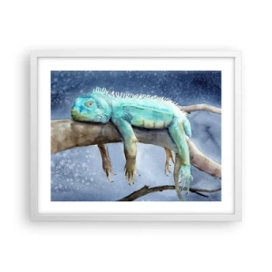 Affiche dans un cadre blanc - Poster - Tout va bien! - 50x40 cm