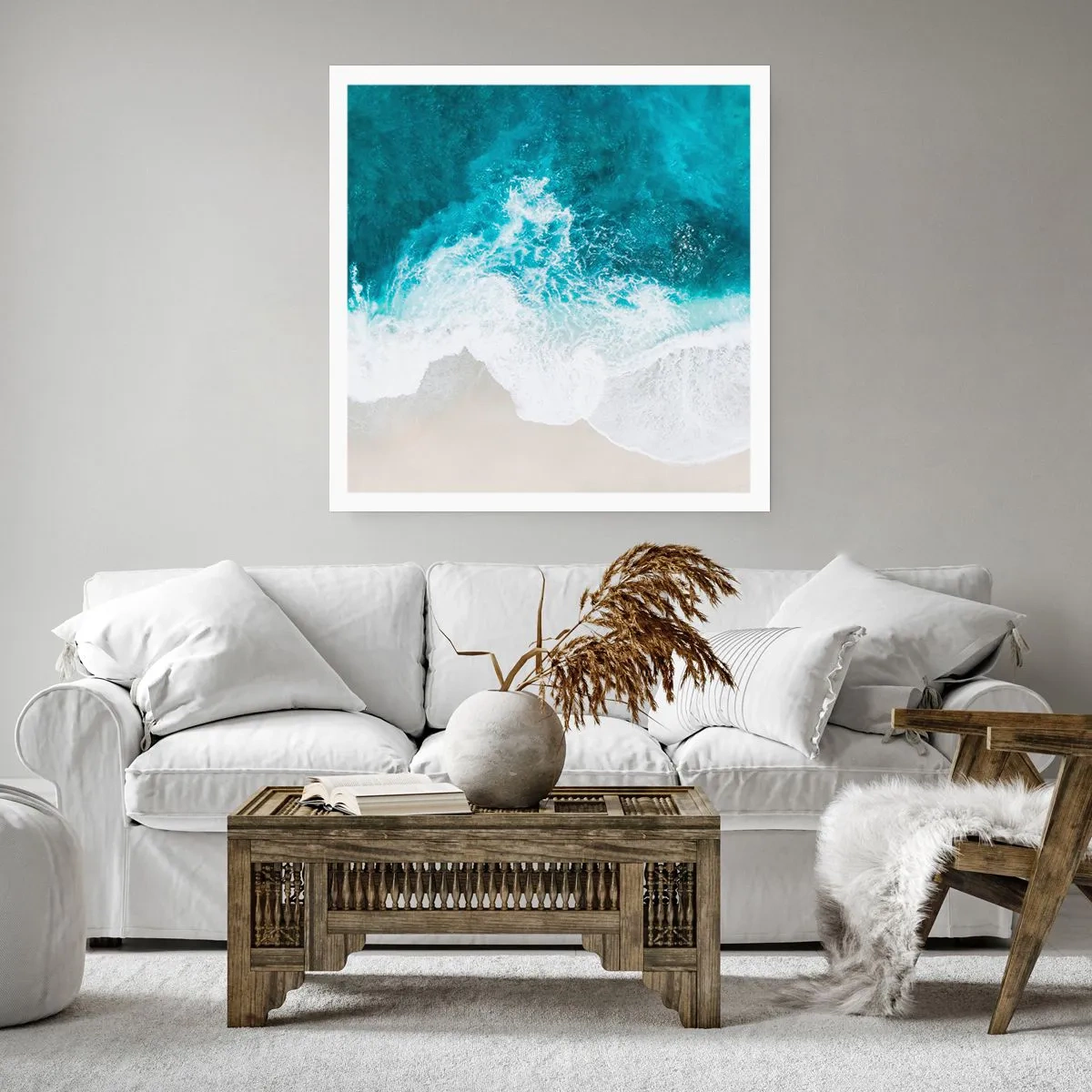 Affiche - Poster - Caresse naturelle - 50x50 cm