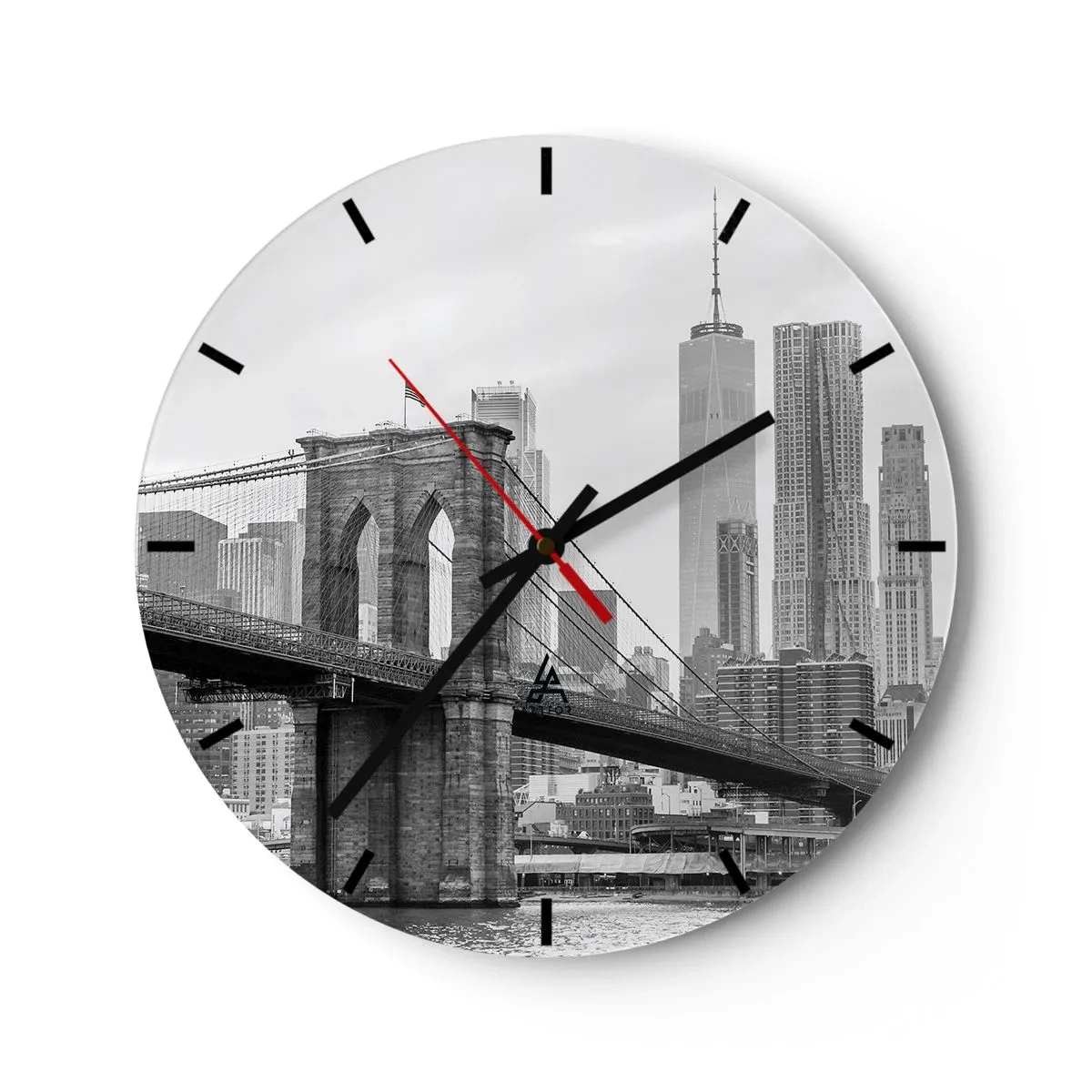 Horloge murale - Pendule murale - Climat New-Yorkais - 40x40 cm