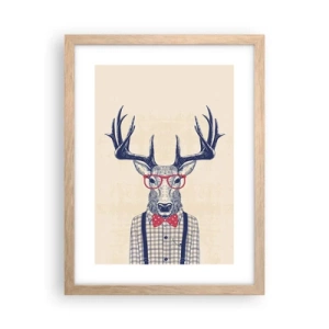 Affiche dans un chêne clair - Poster - Une extravagance amusante - 30x40 cm