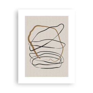 Affiche - Poster - Composition – danse en boucle - 30x40 cm