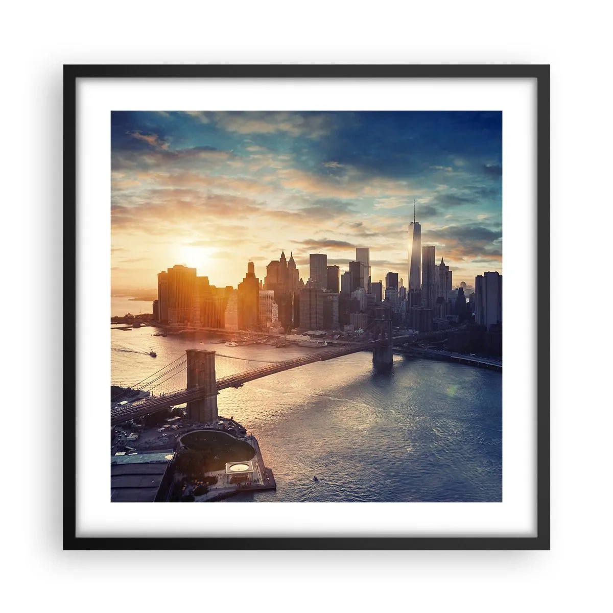 Affiche dans un cadre noir - Poster - Monument de la culture occidentale - 50x50 cm