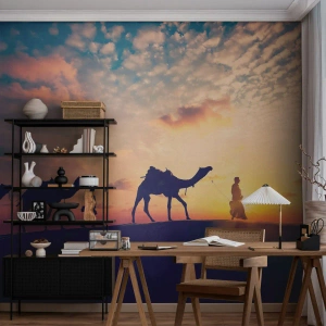 Papier Peint Photo Premium Sand - L'esprit mystérieux de l'Orient - Paysage, Désert, chameau - 400x280 cm