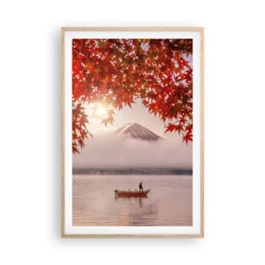 Affiche dans un chêne clair - Poster - Dans le climat japonais - 61x91 cm