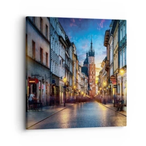 Impression sur toile - Image sur toile - La magie de Cracovie - 30x30 cm