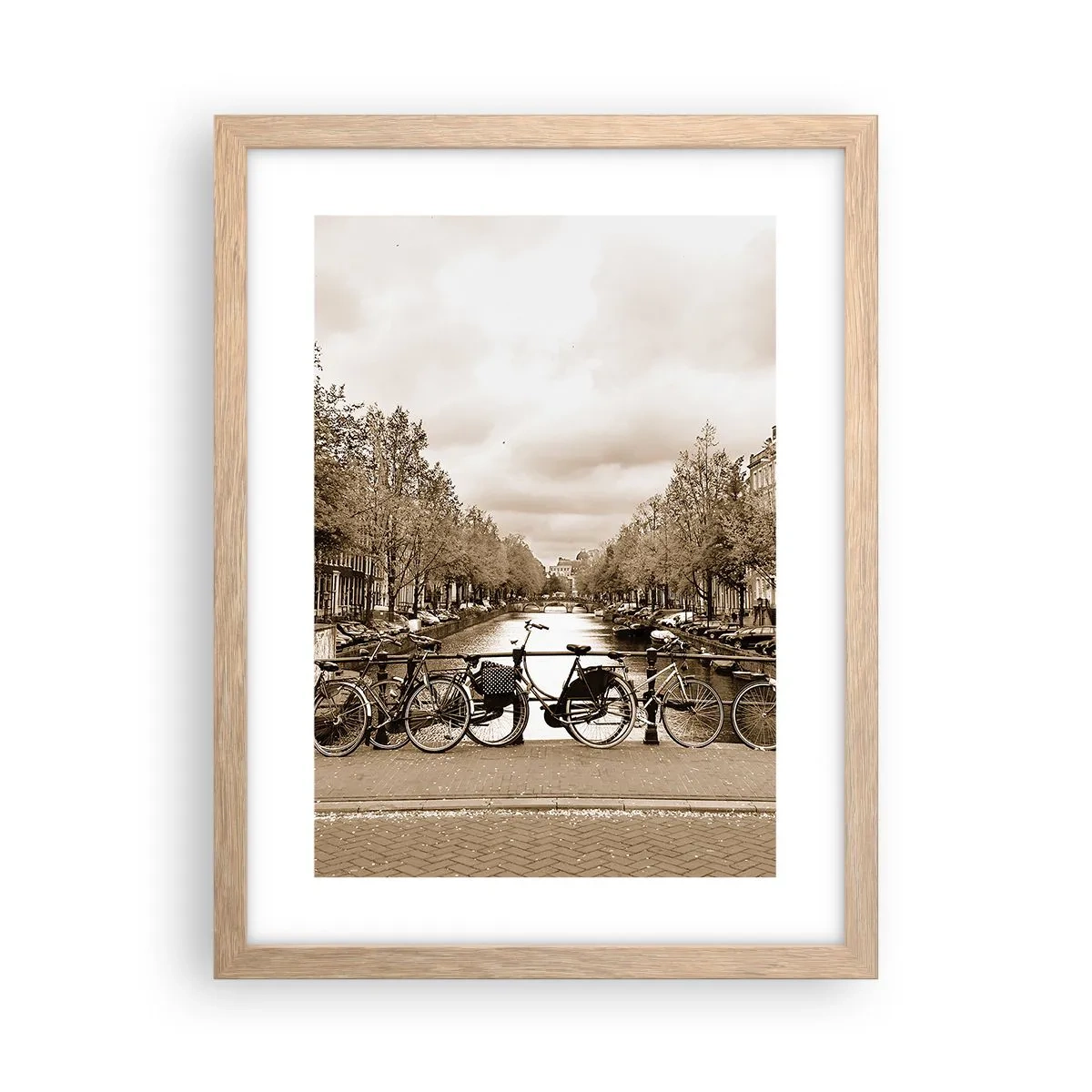 Affiche dans un chêne clair - Poster - Ambiance hollandaise - 30x40 cm