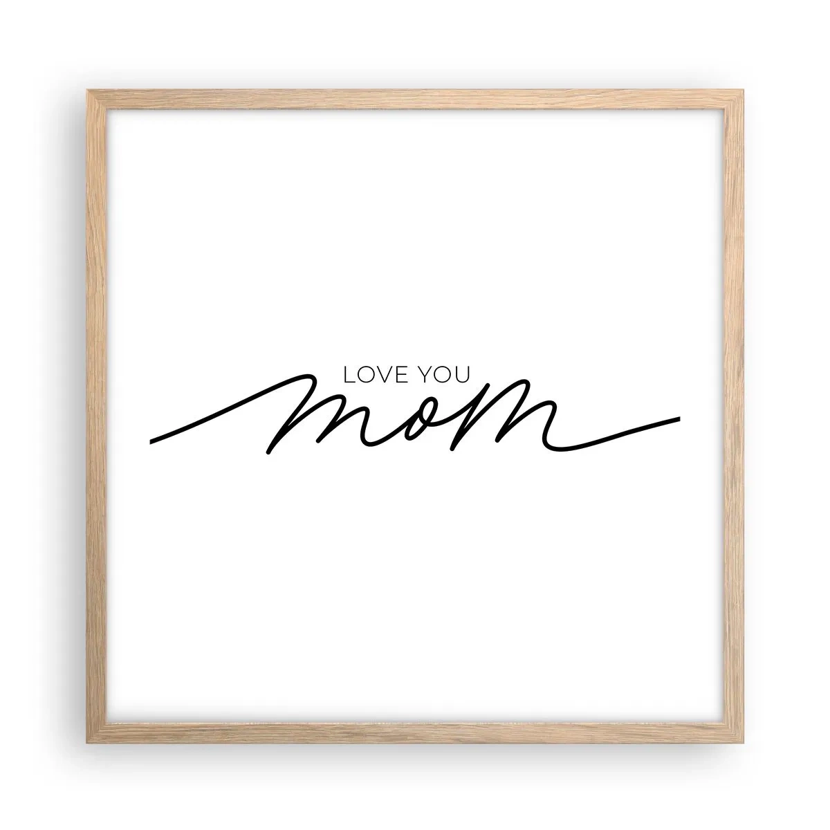 Affiche dans un chêne clair - Poster - Grand chamboulement - 50x50 cm