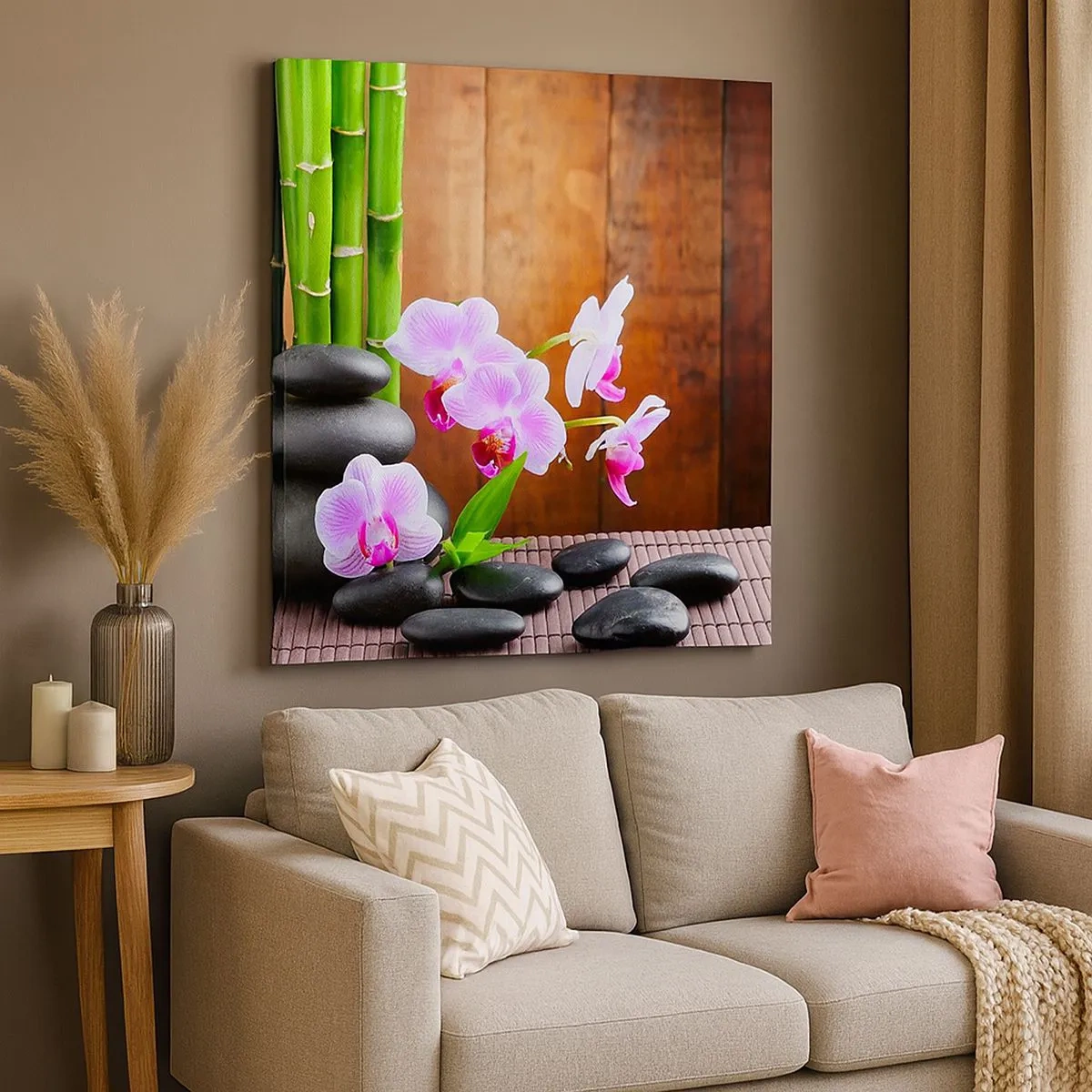 Impression sur toile - Image sur toile - Rencontrez les plaisirs de l'est - 30x30 cm