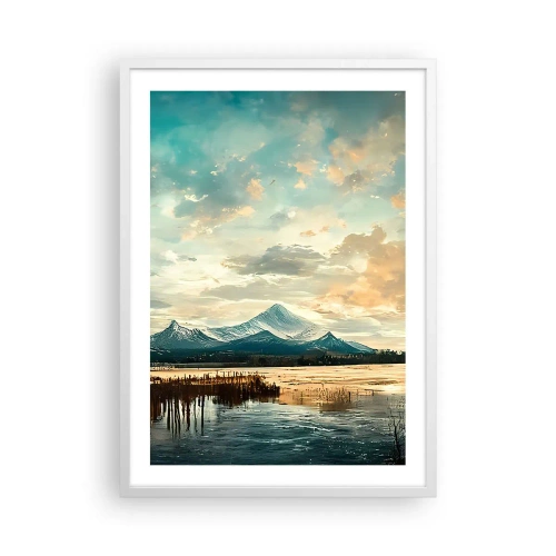 Affiche dans un cadre blanc - Poster - Sous la protection du ciel - 50x70 cm