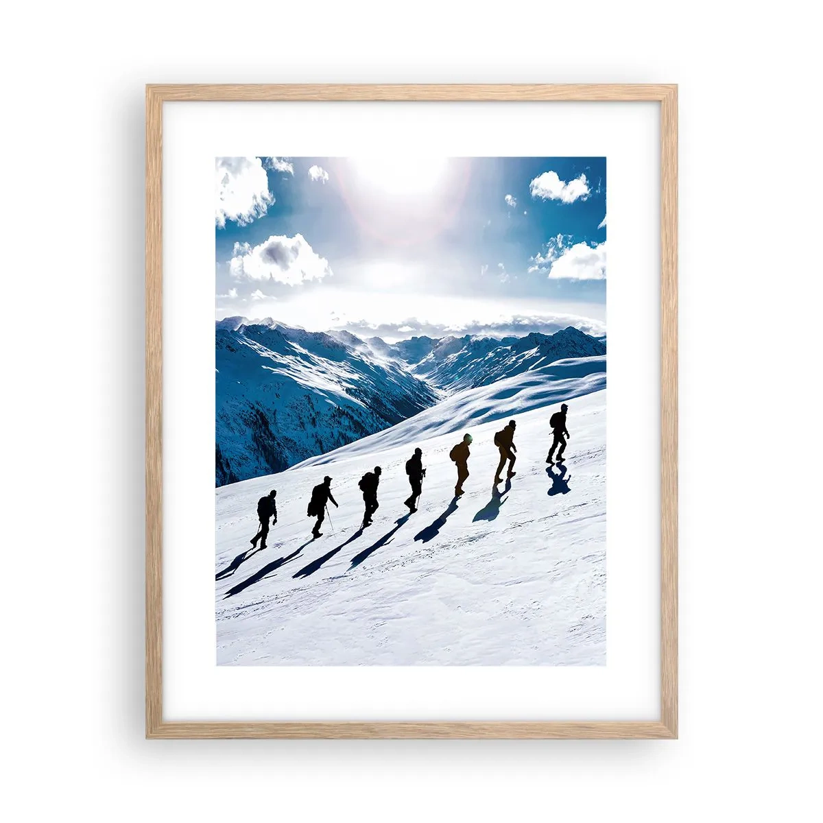 Affiche dans un chêne clair - Poster - L'équipe des conquérants - 40x50 cm