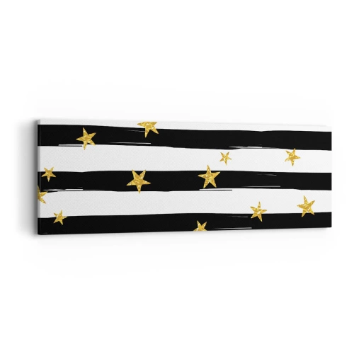 Impression sur toile - Image sur toile - Nous sommes tous nés sous une bonne étoile - 90x30 cm