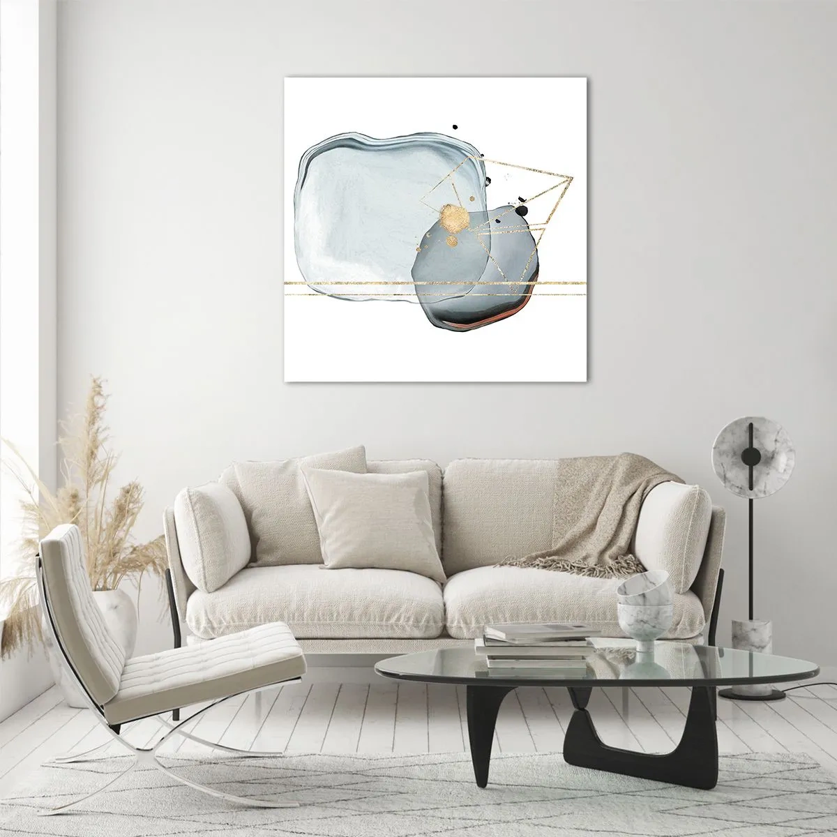 Impression sur verre - Image sur verre - Etude des gouttes - 30x30 cm