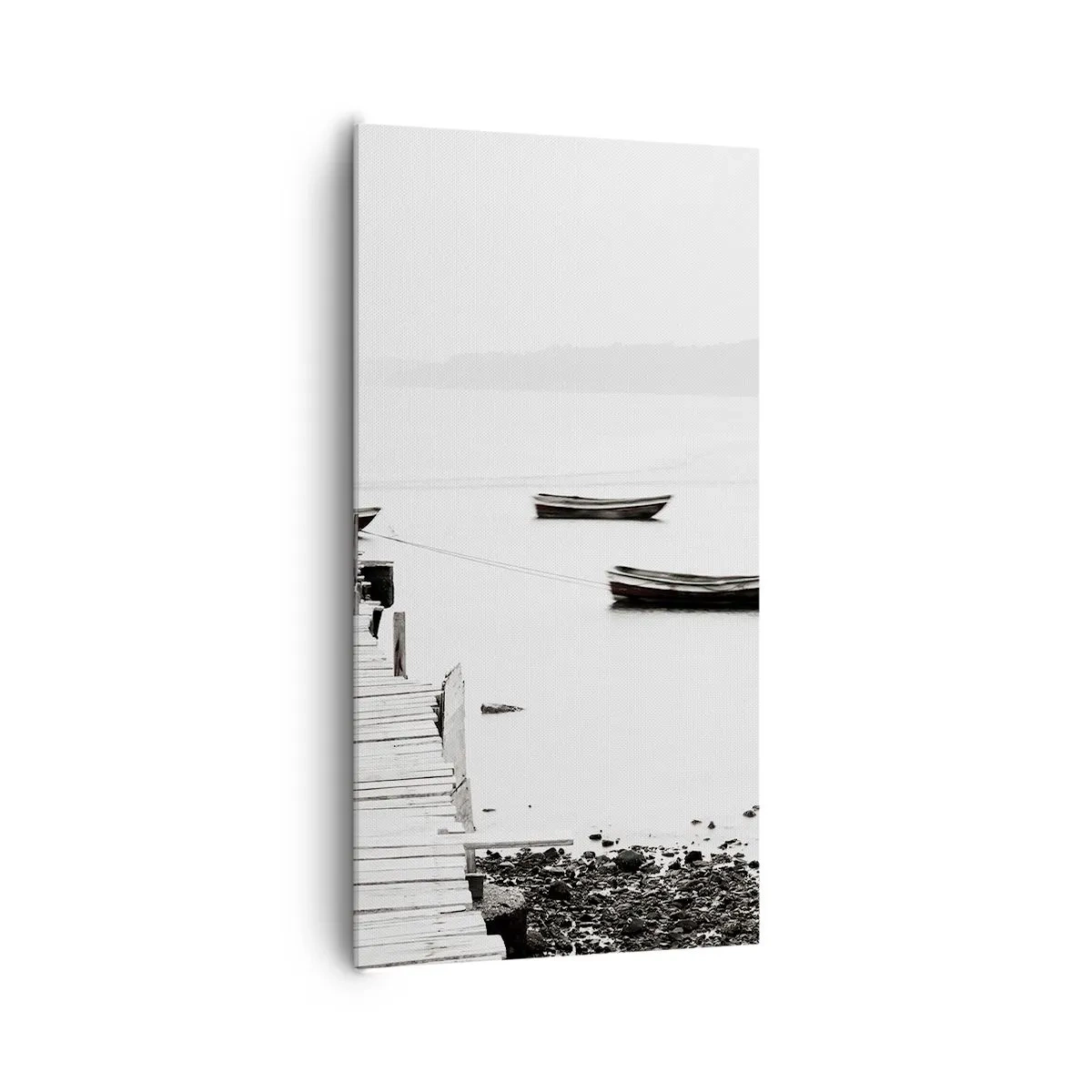 Impression sur toile - Image sur toile - Calme et propre au bord de l'eau - 65x120 cm