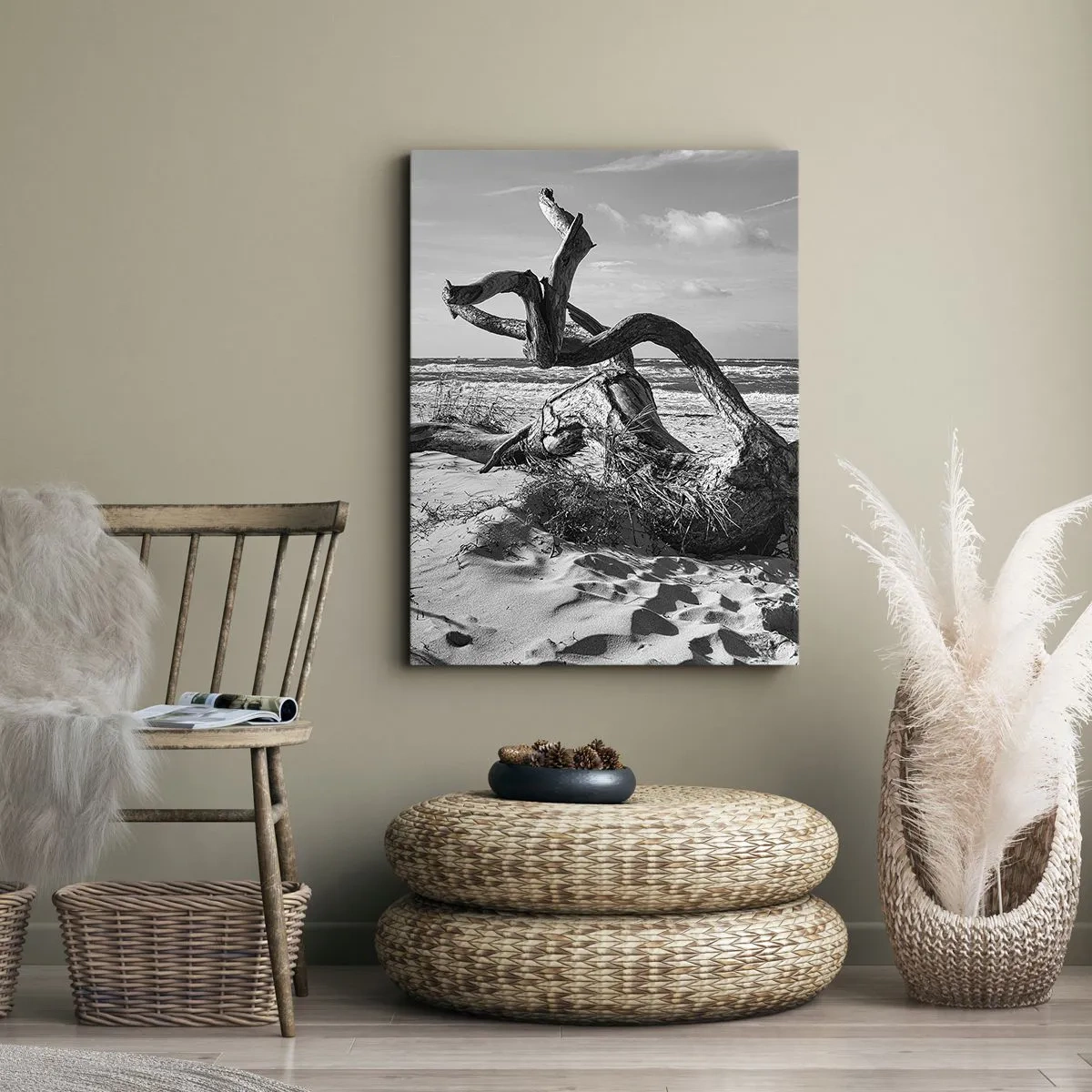 Impression sur toile - Image sur toile - Sculpture marine - 55x100 cm