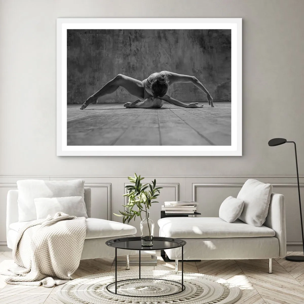 Affiche dans un cadre blanc - Poster - Symétrie trouvée - 50x40 cm