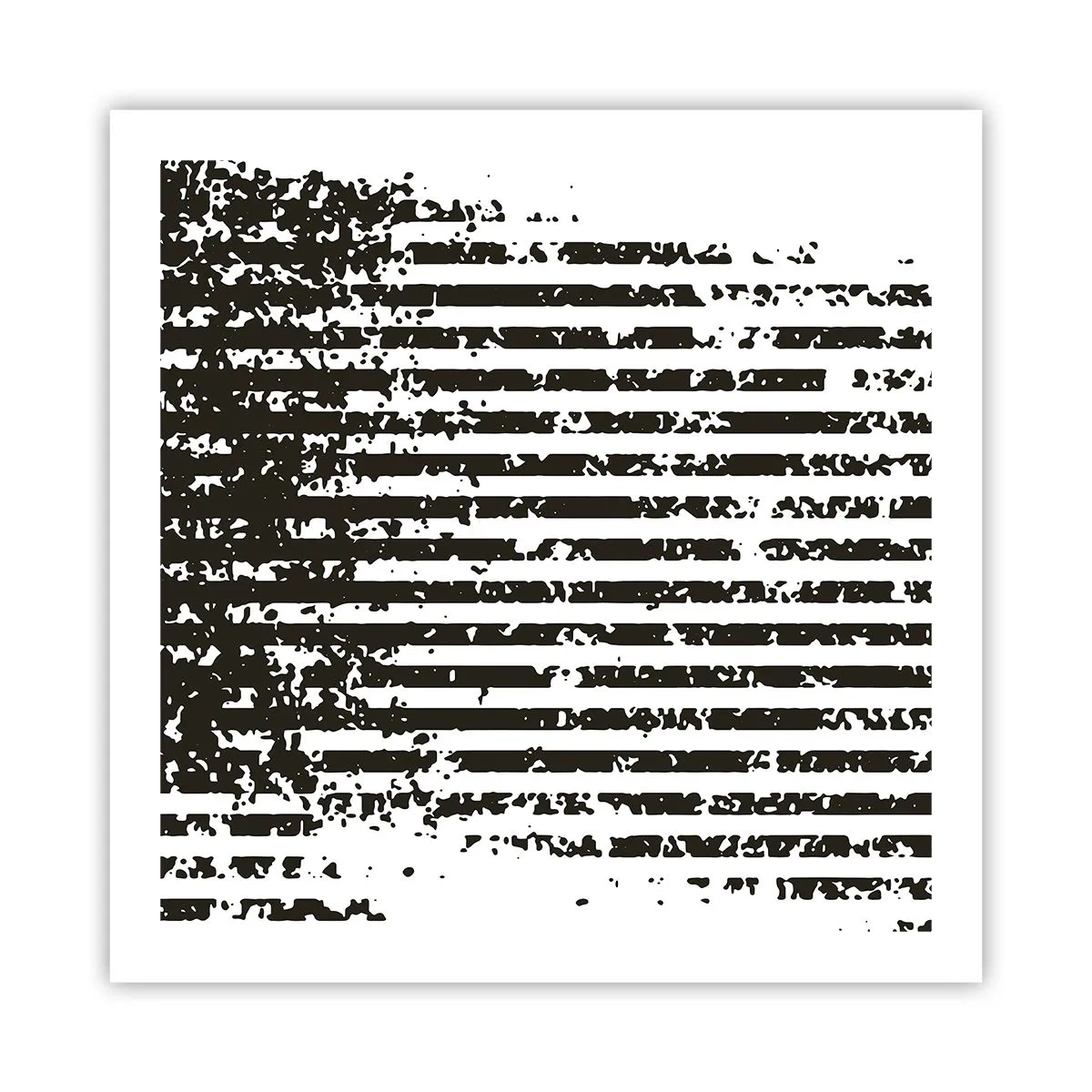 Affiche - Poster - Rythme et bruissement - 60x60 cm