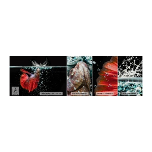 Échantillon de Papier Peint Premium Sand - Vous avez trois vœux - Abstraction, Aquarium, Poisson - 100x30 cm