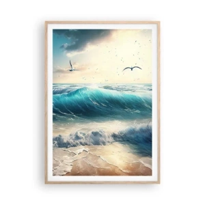 Affiche dans un chêne clair - Poster - Ça bourdonne seulement pour toi - 70x100 cm