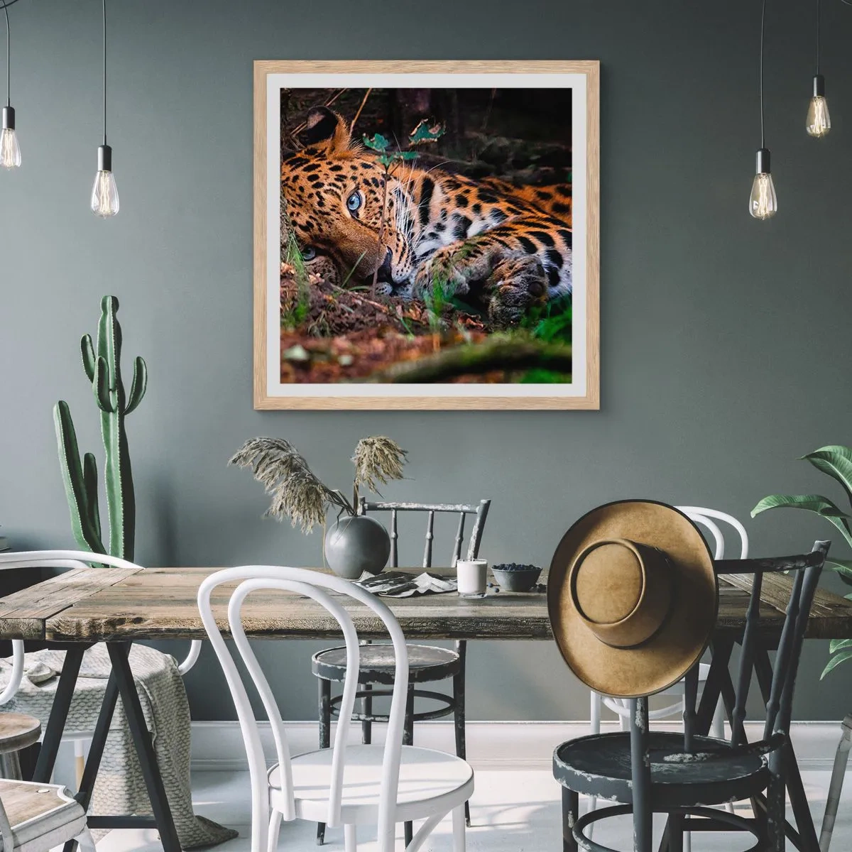 Affiche dans un chêne clair - Poster - Fais-moi confiance - 60x60 cm