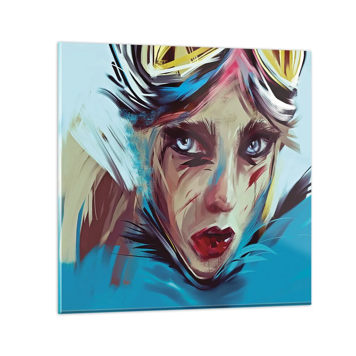 Impression sur verre - Image sur verre - Guerrière errante - 40x40 cm