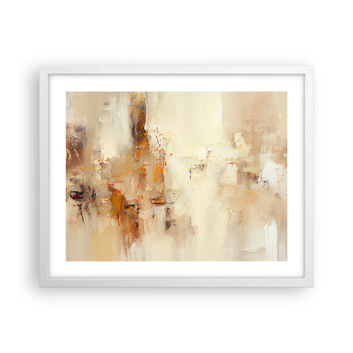 Affiche dans un cadre blanc - Poster - Âme de l'ambre - 50x40 cm