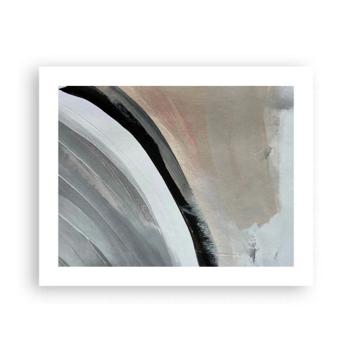 Affiche - Poster - Composition : arc de noir et gris - 50x40 cm