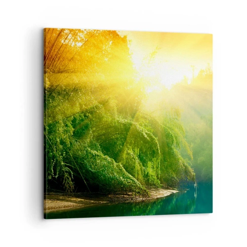 Impression sur toile - Image sur toile - Se noyer au soleil et à l'ombre - 60x60 cm